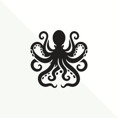 silhouette of octopus