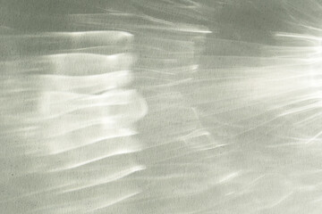 Abstract shadows background from pouring sunlight top view. Natural caustic background from light glare and shine reflection effects for product presentation.