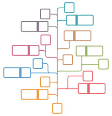 Tree diagram infographic template