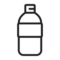 plastic bottle line icon