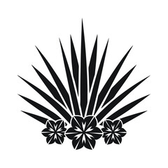 Minimalist Black and White Botanical Vector Art