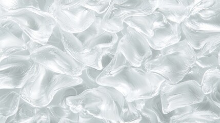 A textured background of white and gray ice cubes.
