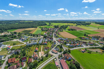 Die Urlaubsregion Fränkisches Seenland rund um die Ortschaft Langlau am Kleinen Brombachsee