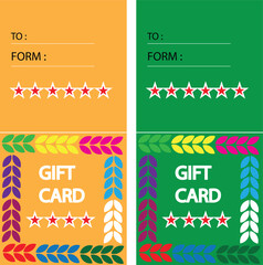 Gift CARD photo vector print 