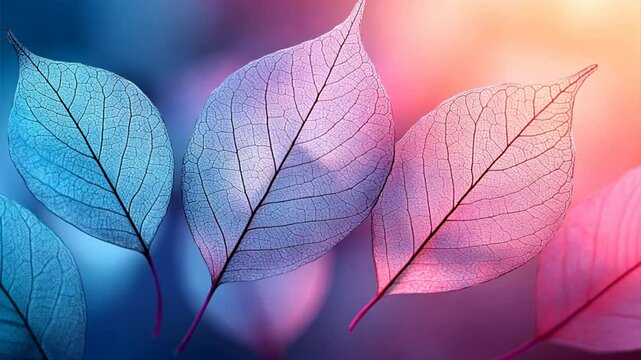 abstract background with leaves
