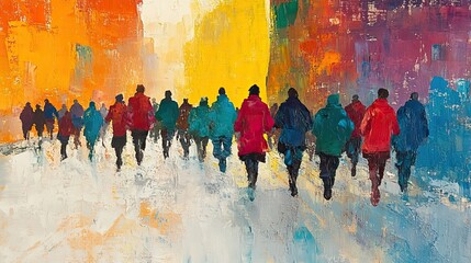 Naklejka premium The vibrant and expressive brushwork of post-Impressionist paintings explores new artistic possibilities.