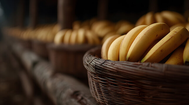basket full of banansa