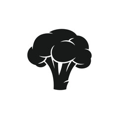  broccoli vector illustration. broccoli silhouette design on white background