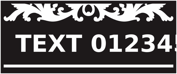 vector illustration of a black and white sign