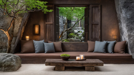 Tranquil Japanese tea house in Kamakura blends nature and minimalist design with shoji doors and a serene rock garden
