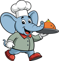 cartoon mouse with a red apple