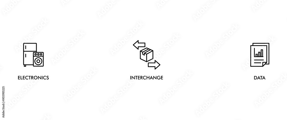 Poster eid banner web icon vector illustration concept for electronic data interchange of business document