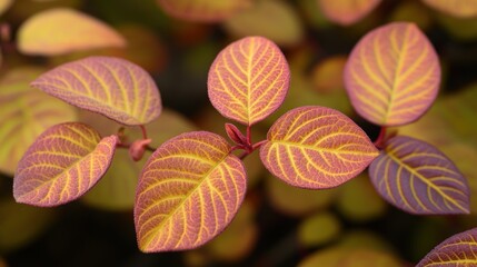 Obraz premium Autumnal Leaves: A Symphony of Warm Hues