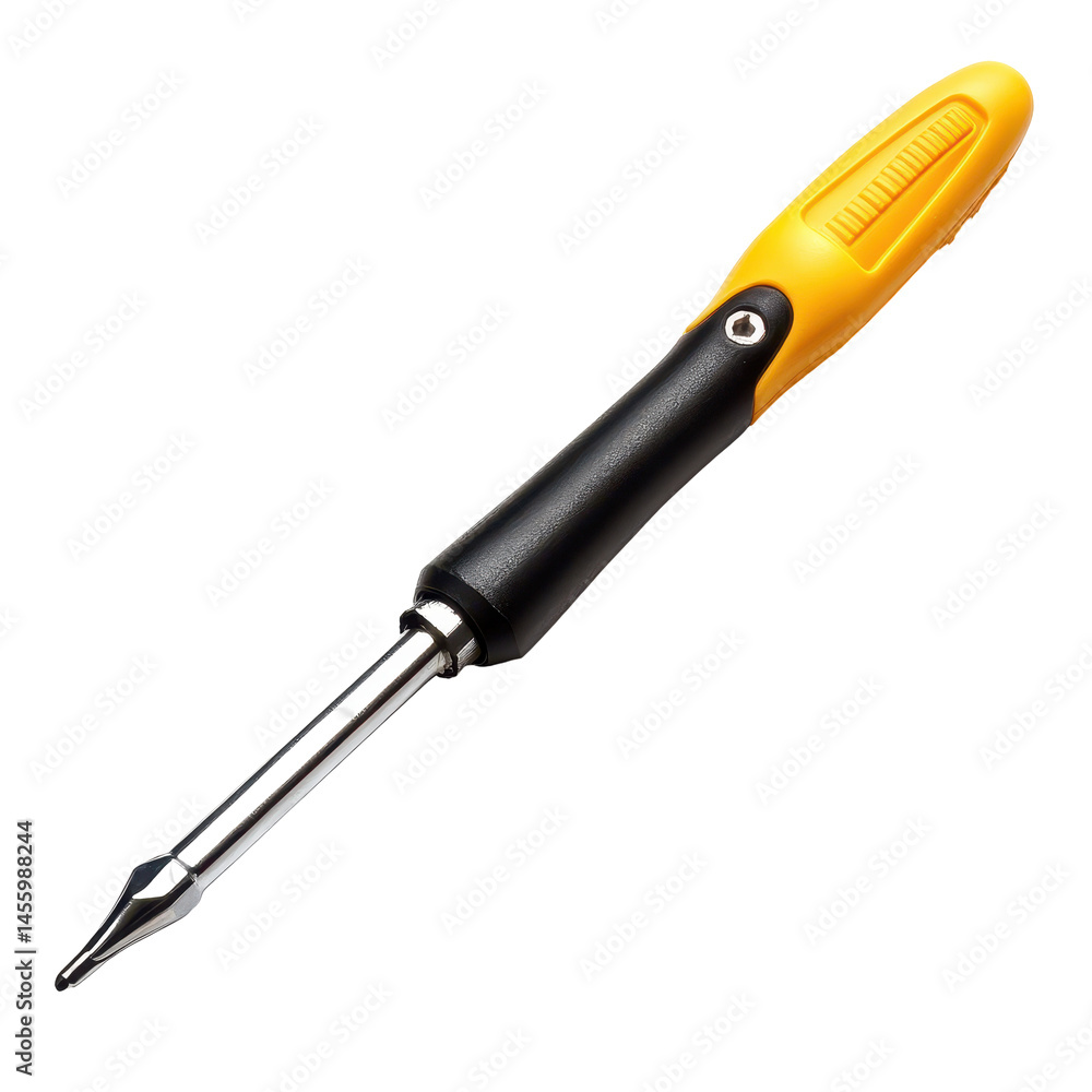Poster precision screwdriver with ergonomic handle suitable for various tasks and environments