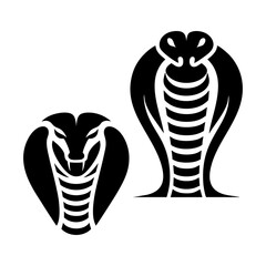 Cobra Silhouette Deadly Venomous Predator Snake Exotic Wild Animal Illustration Dangerous Vector Jungle Wildlife Shadow Dark Art Reptile Symbolism Fear Cold Tropical Mysterious