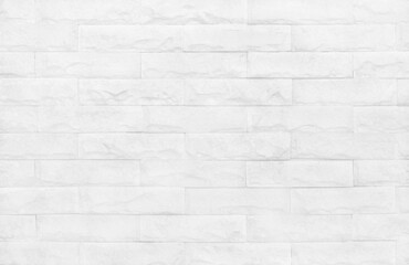 Fototapeta premium White brick wall texture background for design art work.
