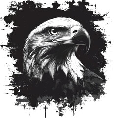 Army Strong – Eagle and Flag Art