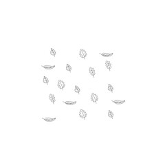 autumn leaf pattern lines