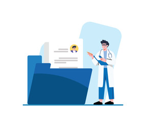 Doctor with Prescription and Bag