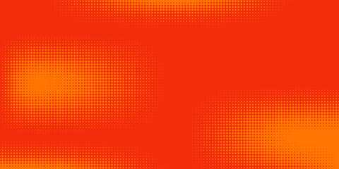 Dots halftone orange color pattern gradient texture with technology digital background. Dots pop art comics with summer background.