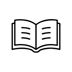 open book on transparent background for web and graphic design