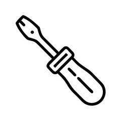 screwdriver on transparent background for web and graphic design
