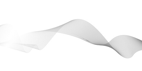 Abstract black wave banner template.science concept. Asset for banner, overlay, collage, Abstract black wave lines on white background,black wave for design brochure, website, flyer.
