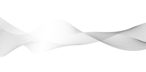 Abstract black wave banner template.science concept. Asset for banner, overlay, collage, Abstract black wave lines on white background,black wave for design brochure, website, flyer.
