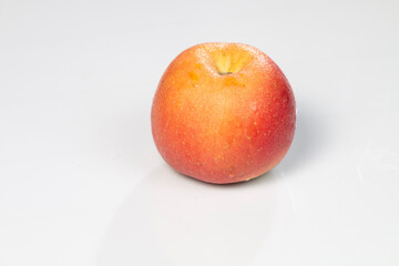 red apple on a white background