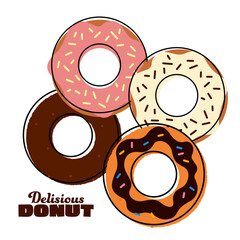 ドーナツのイラストレーション