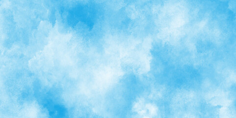 Abstract blue watercolor background for your design,Aquarelle paint paper textured canvas element for text design,sky blue watercolor sky and clouds, Light blue background with watercolor.