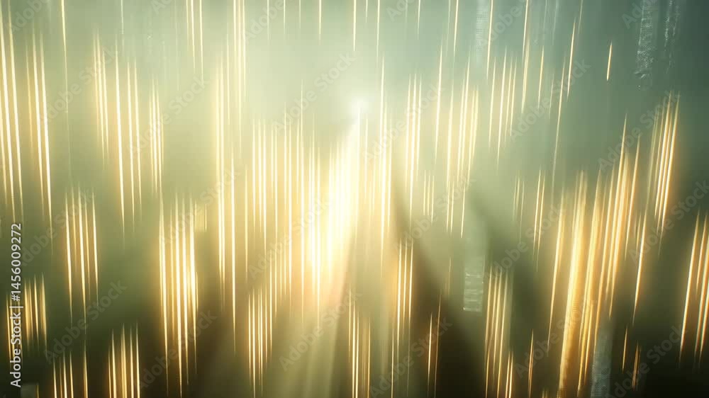 Poster exploring a vast digital network of information flowing through a futuristic landscape filled with g