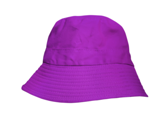 purple bucket hat PNG transparent.