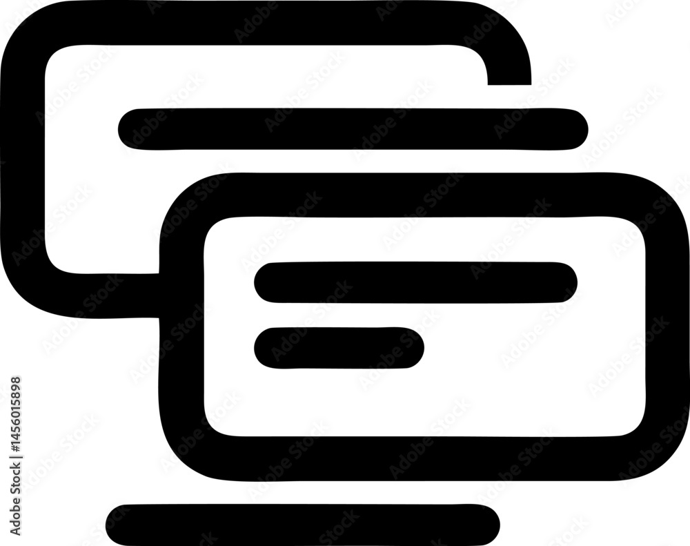 Aufkleber two computer screens with simplified text