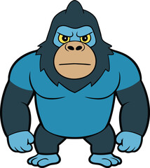 Gorila With Angry Face