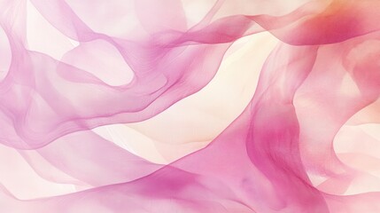 Fototapeta premium Pink and Peach Sheer Fabric Texture Background
