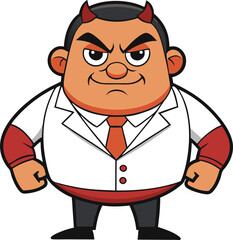 cartoon doctor with stethoscope