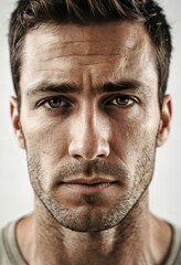 Fototapeta premium Stunning Intellectual man portrait, high quality, high resolution.