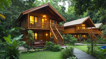 Fototapeta premium house in the woods