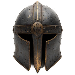 Explore the history of medieval knight helmet armor and historical artifacts on transparent background