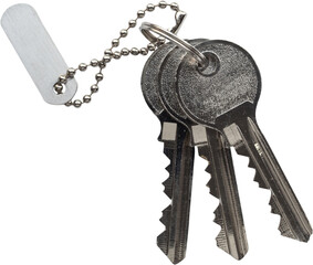 house keys isolated on white background