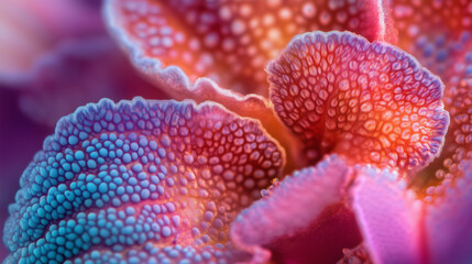 Fototapeta premium Plumeria, closeup, micro photography