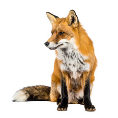 Fototapeta premium red fox vulpes old standing