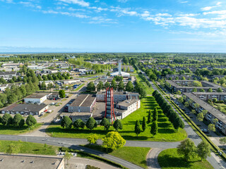 Aerial view of Almere city, the Netherlands