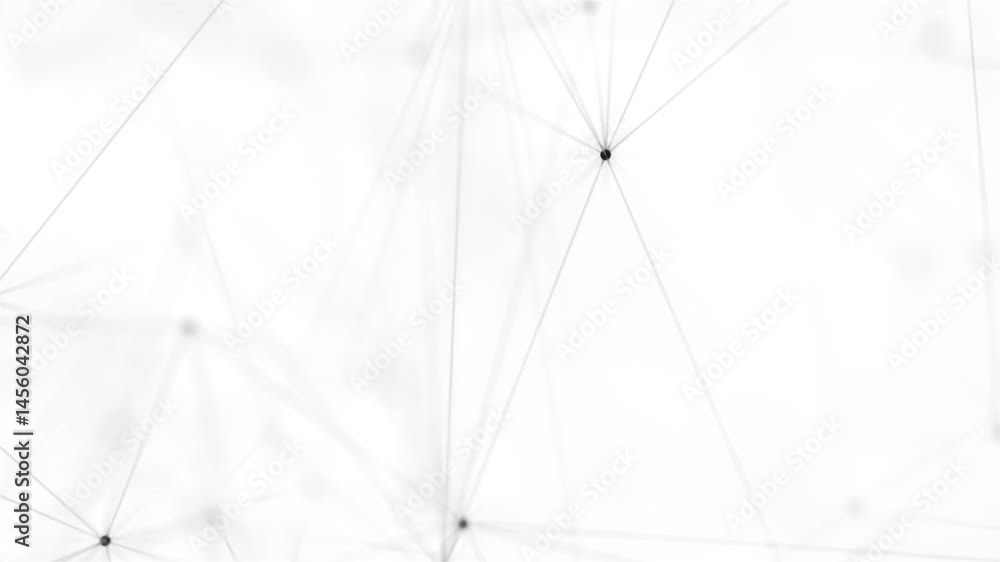 Poster black and white background 4k resolution,technology background with lines and dots video motion back