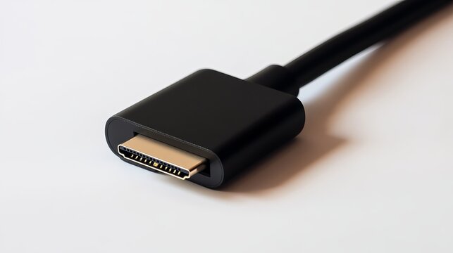 Black usb c to displayport adapter cable connector technology wire data gold cord plug video audio