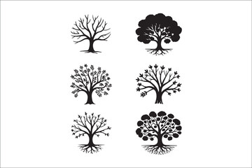 Lone Tree in Nature Silhouette

Minimal Tree Line Art Vector

Majestic Forest Tree Design

Seasonal Tree Silhouette Set

Wind-Blown Tree on Hill Silhouette