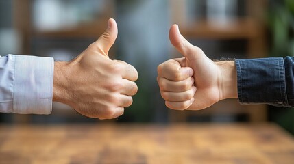 Thumbs Up Gesture of Agreement