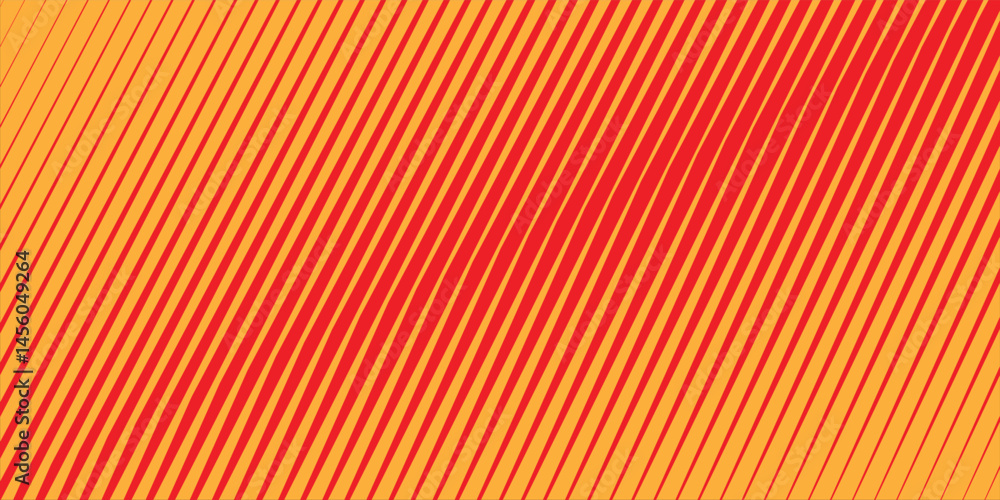 Poster orange dynamic diagonal parallel slanted lines abstract geometric pattern.