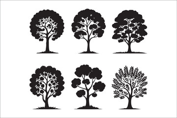 Lone Tree in Nature Silhouette

Minimal Tree Line Art Vector

Majestic Forest Tree Design

Seasonal Tree Silhouette Set

Wind-Blown Tree on Hill Silhouette